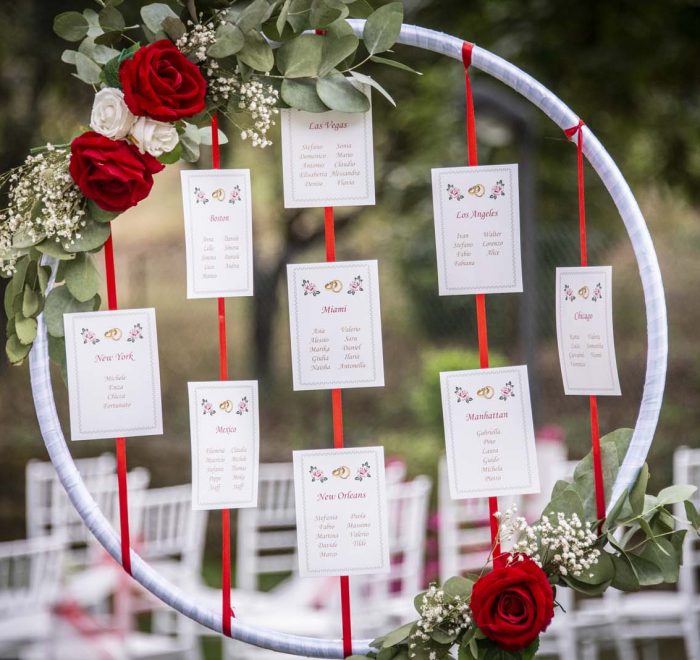 tableau de mariage open air
