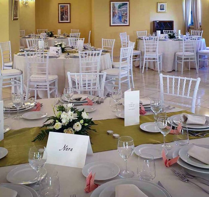 allestimento raffinato per matrimonio