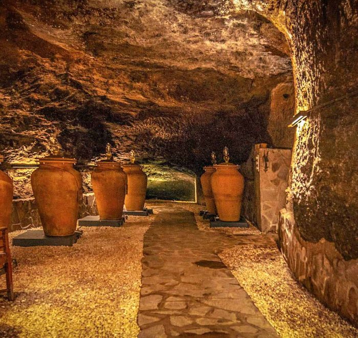 grotta romana per la conservazione del vino